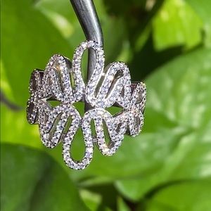 925 sterling silver zigzag design ring